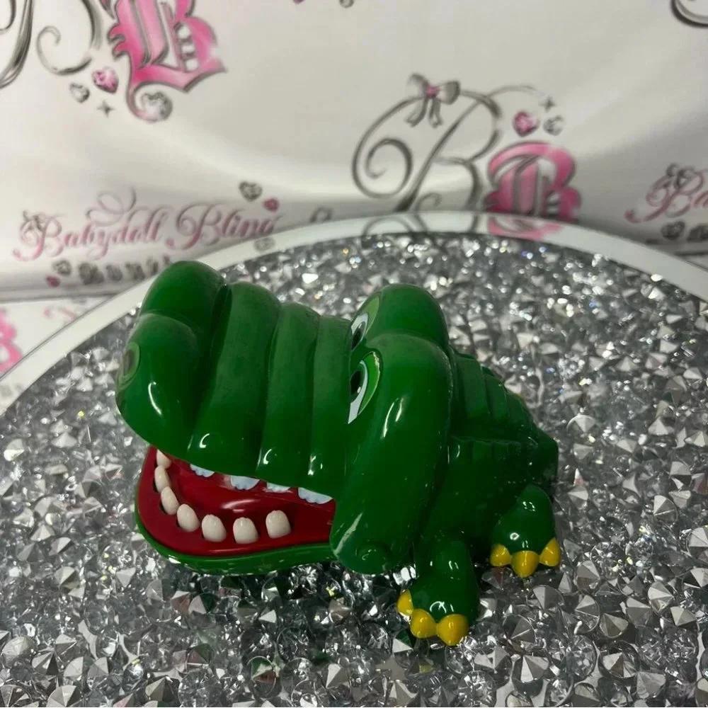 Milton Bradley Crocodile Dentist Game Travel Version green collectors toy
